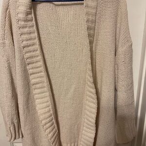 Aerie Women's Soft Cream Cardigan